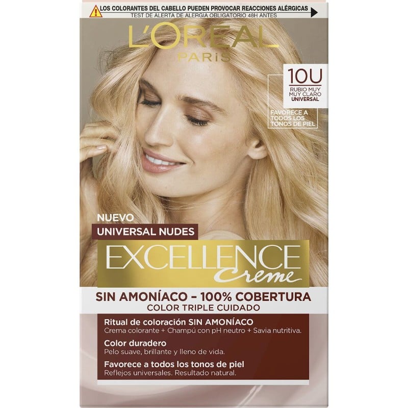 Dauerfärbung L'Oreal Make Up Excellence Helles Blond Nº 9.0-rubio muy claro