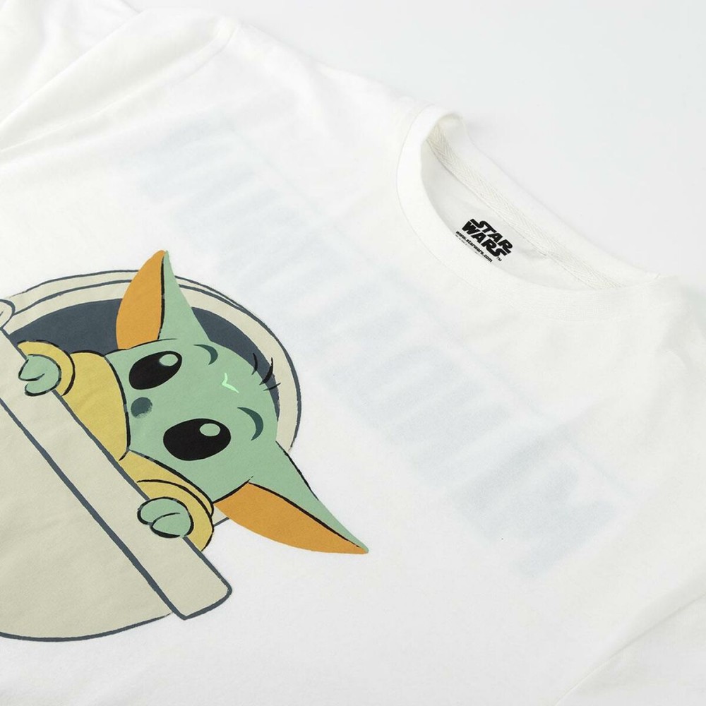 Kurzarm-T-Shirt für Kinder The Mandalorian Weiß