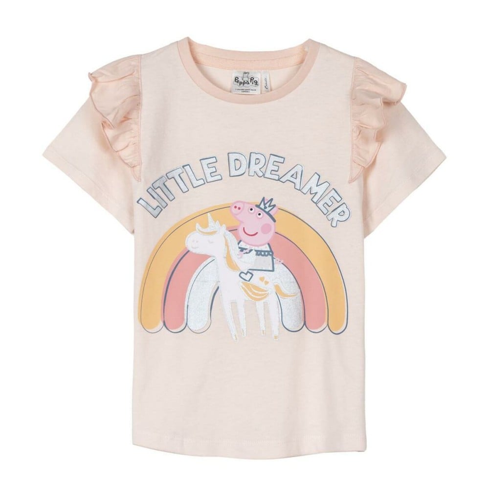 T shirt à manches courtes Enfant Peppa Pig Rose clair