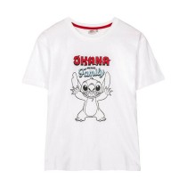 T-shirt à manches courtes femme Stitch Blanc