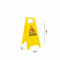 Caution wet floor folding sign Normaluz Yellow 30 x 21 x 62 cm