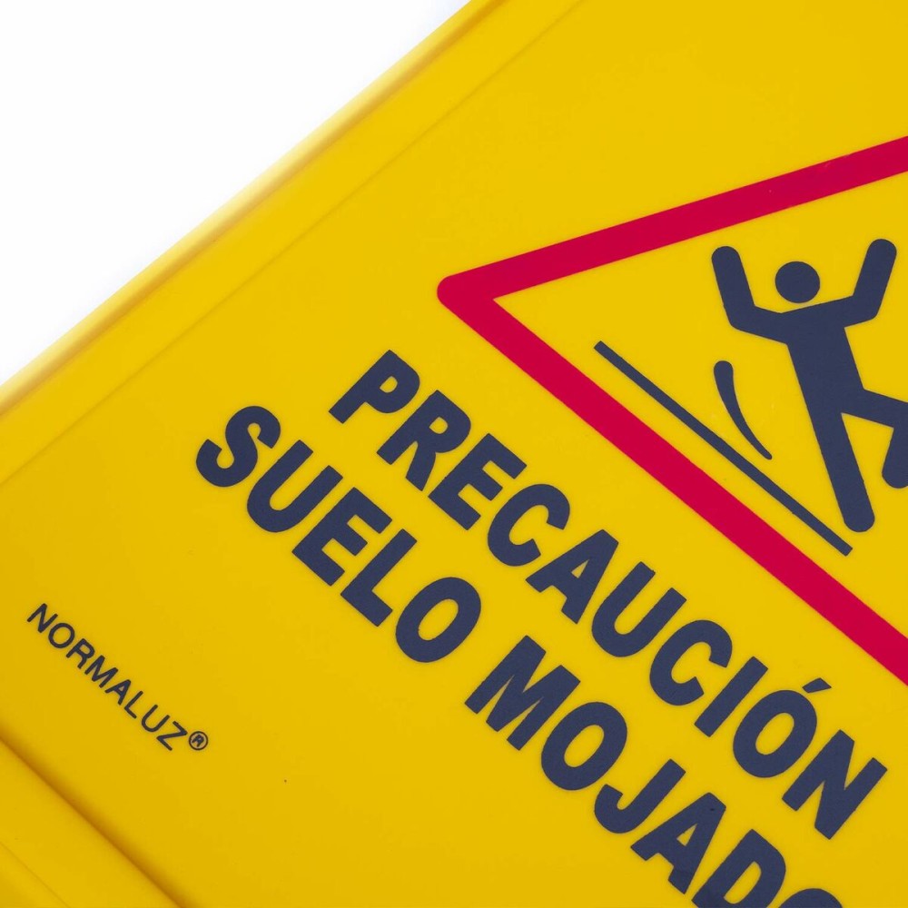 Caution wet floor folding sign Normaluz Yellow 30 x 21 x 62 cm