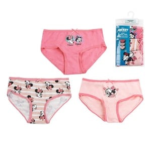 Pack of Girls Knickers Minnie Mouse Multicolour 3 Units