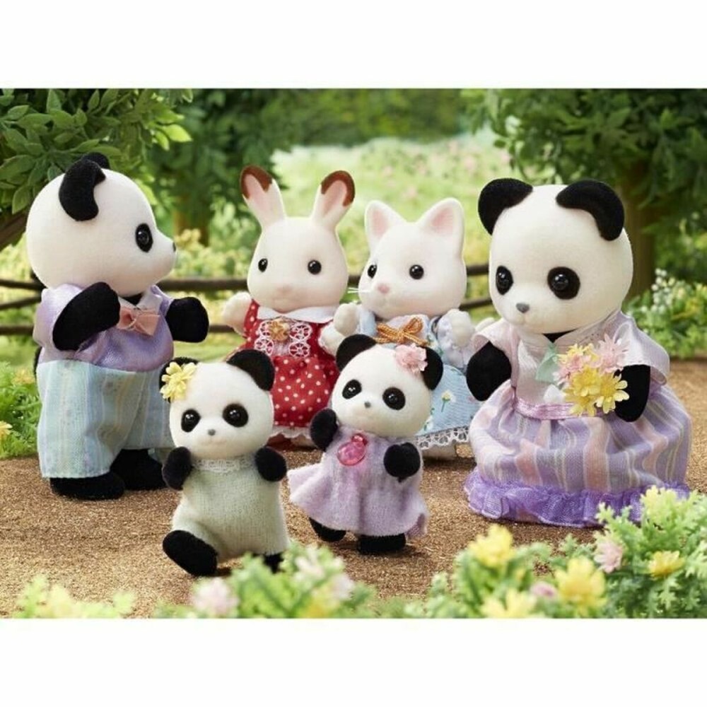 Action Figures Sylvanian Families The Panda Family