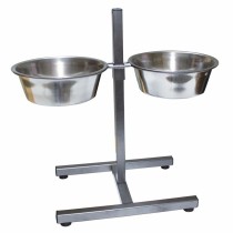 Futternapf für Hunde Trixie 24922 Double 2,8 L Ø 24 cm Edelstahl