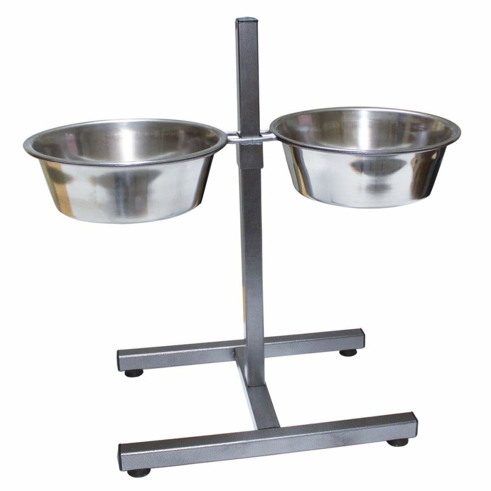 Dog Feeder Trixie 24922 Double 2,8 L Ø 24 cm Stainless steel