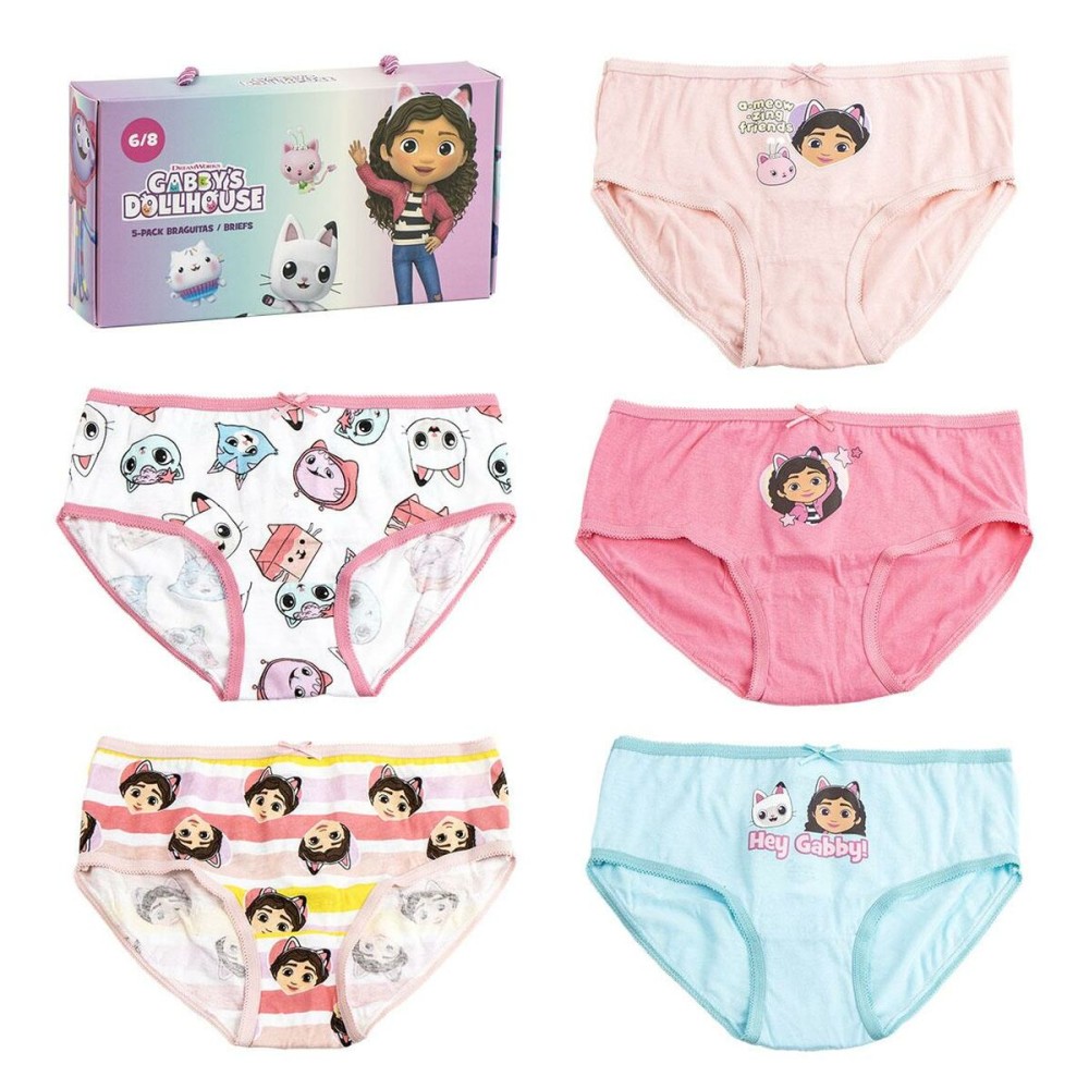 Pack of Girls Knickers Gabby's Dollhouse Multicolour 5 Units