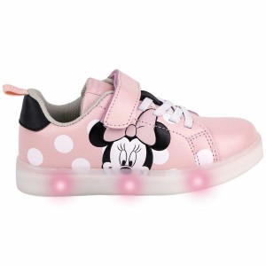 Turnschuhe mit LED Minnie Mouse Velcro Rosa