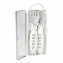 Pieces of Cutlery Béaba Grey Plastic (2 Units)