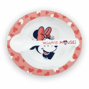 Service de Vaisselle ThermoBaby Minnie Microwave Meal Set Bowl + Spoon