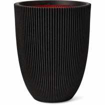 Vase Capi Europe GROOVE NL Black Plastic 34 x 34 x 46 cm 34 x 34 x 36 cm