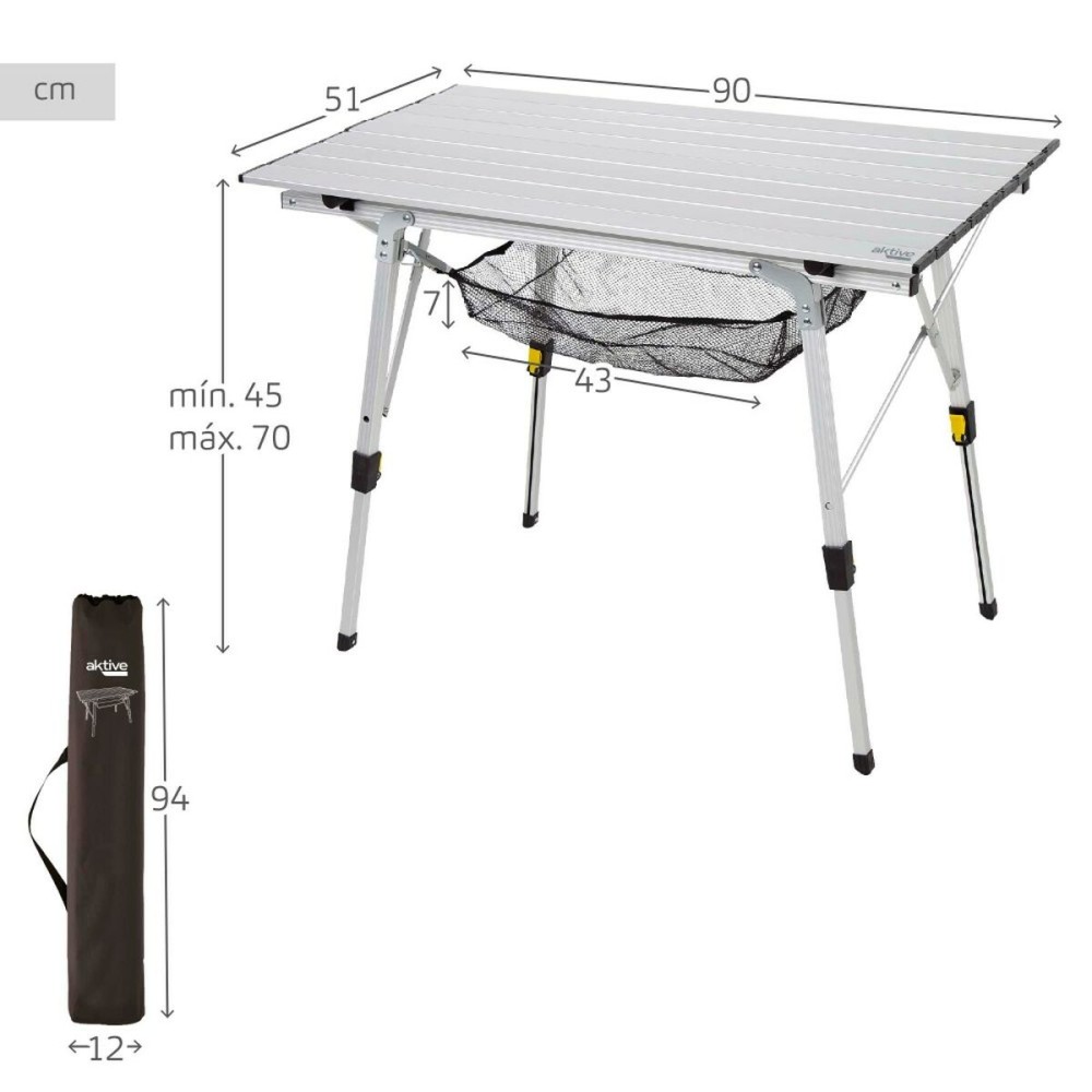 Folding Table Aktive 90 x 70 x 51 cm