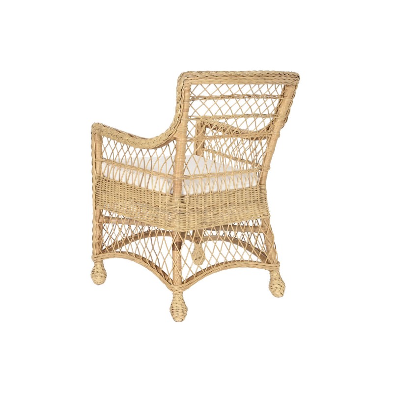 Fauteuil DKD Home Decor Blanc Naturel 56 x 63 x 86 cm