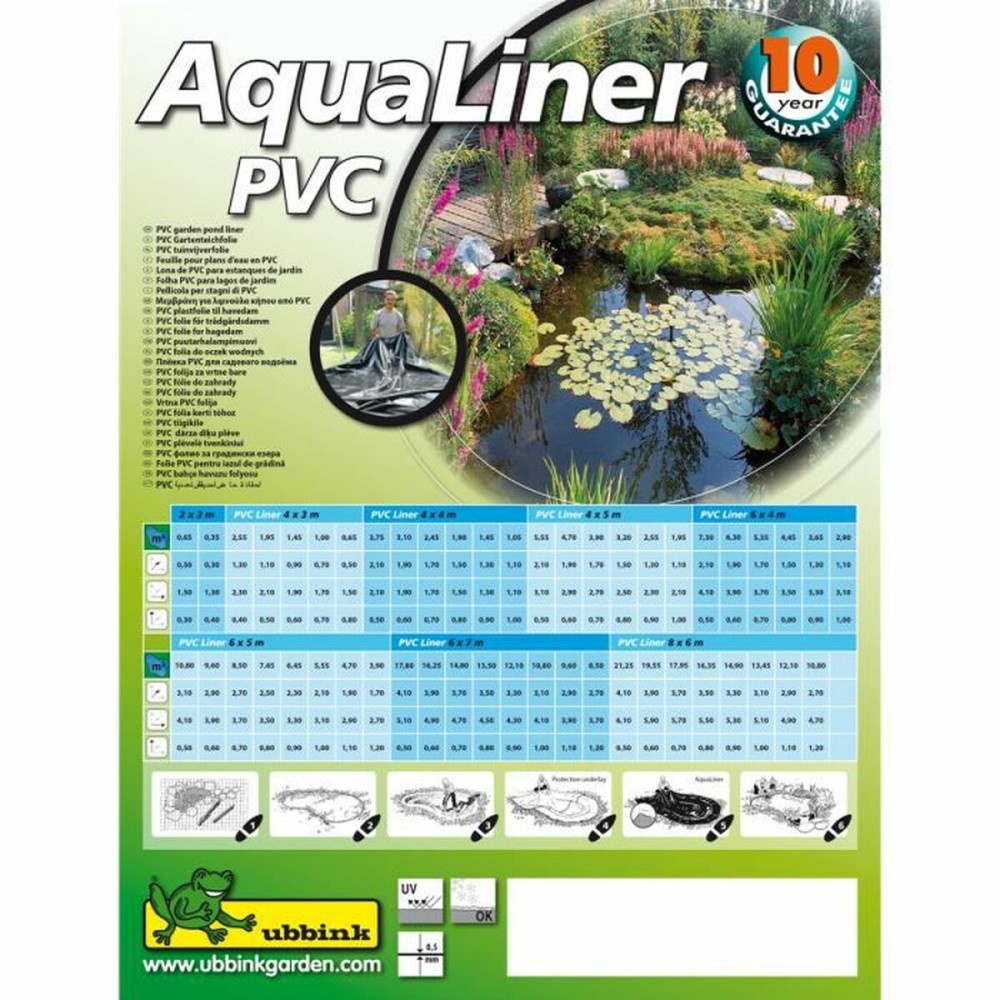 Pond Liner Ubbink AquaLiner PVC 0,5 mm 2 x 3 m