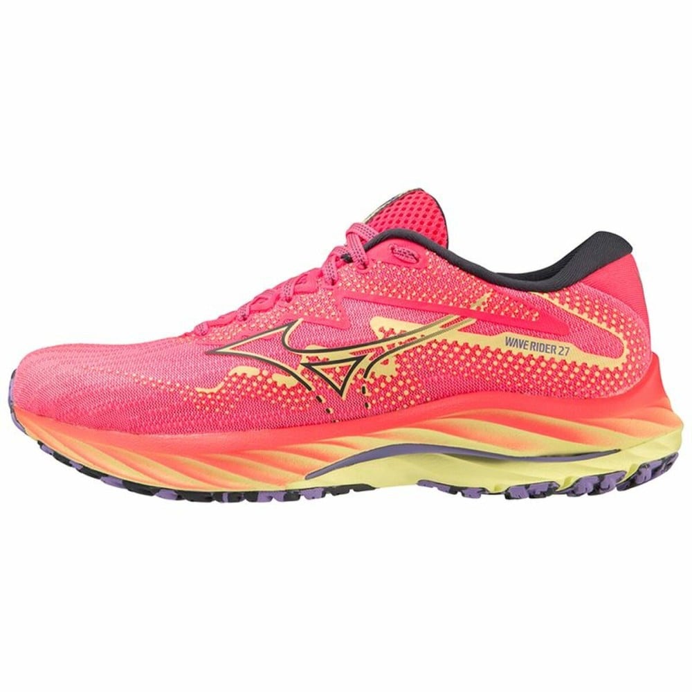 Chaussures de Running pour Adultes Mizuno Wave Rider 27 Rose