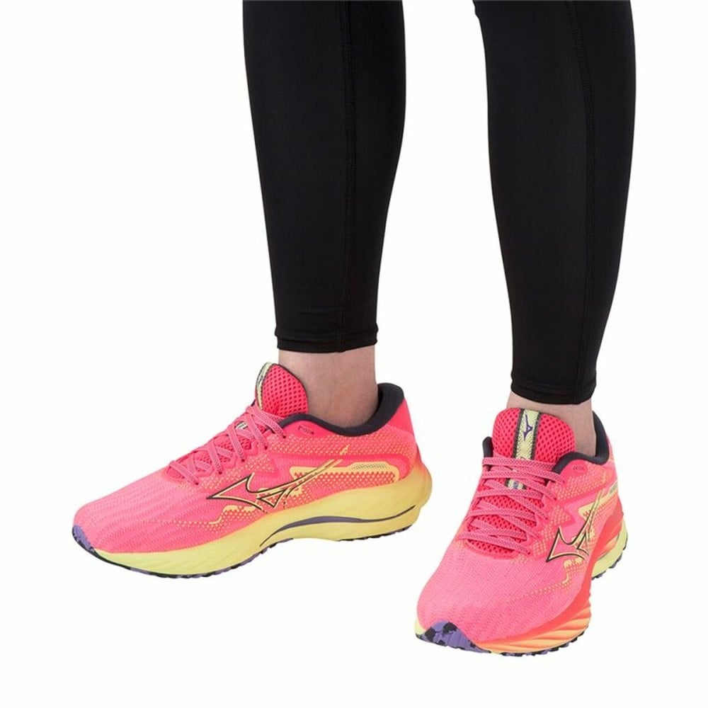 Chaussures de Running pour Adultes Mizuno Wave Rider 27 Rose