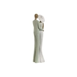 Decorative Figure Home ESPRIT White Green Pair 10 x 7,5 x 31 cm (2 Units)