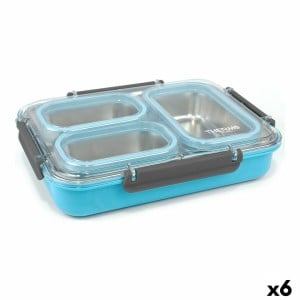 Lunchbox ThermoSport Thermosport Stahl Kunststoff 27,5 x 20 x 6 cm Thermal (6 Stück)