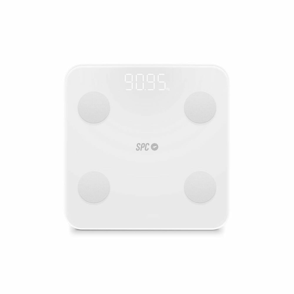 Digital Bathroom Scales SPC ATENEA FIT 3 White Tempered Glass 180 kg 150 kg 1,5 Kg