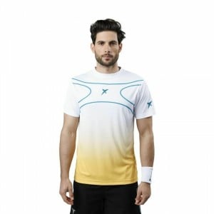 Herren Kurzarm-T-Shirt Drop Shot Alsai Campa Weiß