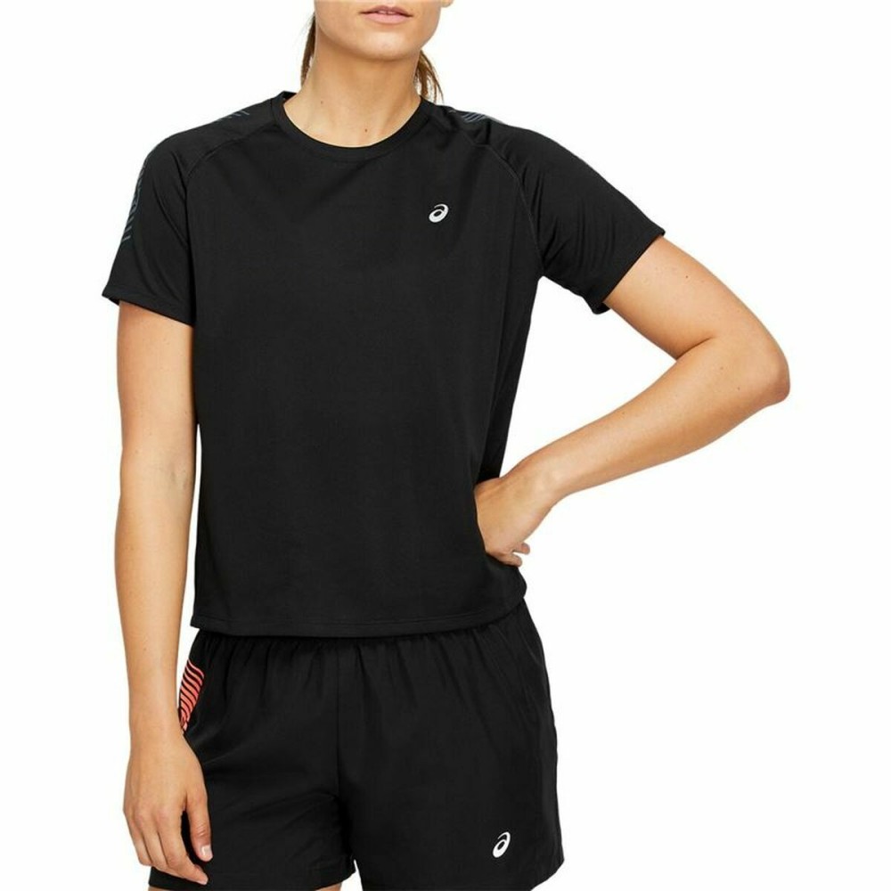 Damen Kurzarm-T-Shirt Asics  Icon SS Schwarz