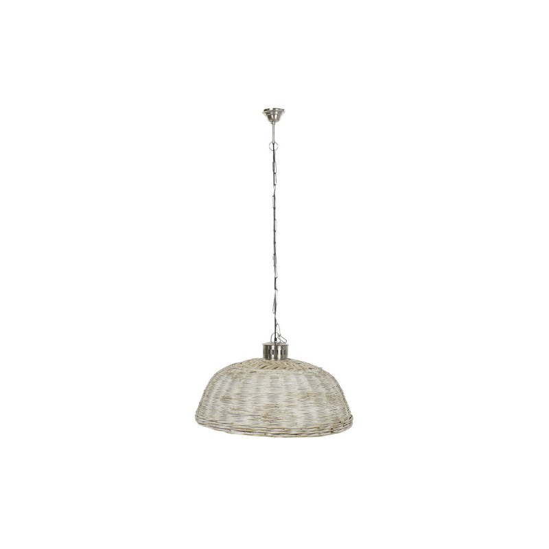 Suspension DKD Home Decor Argenté Naturel Métal 50 W 80 x 80 x 47 cm