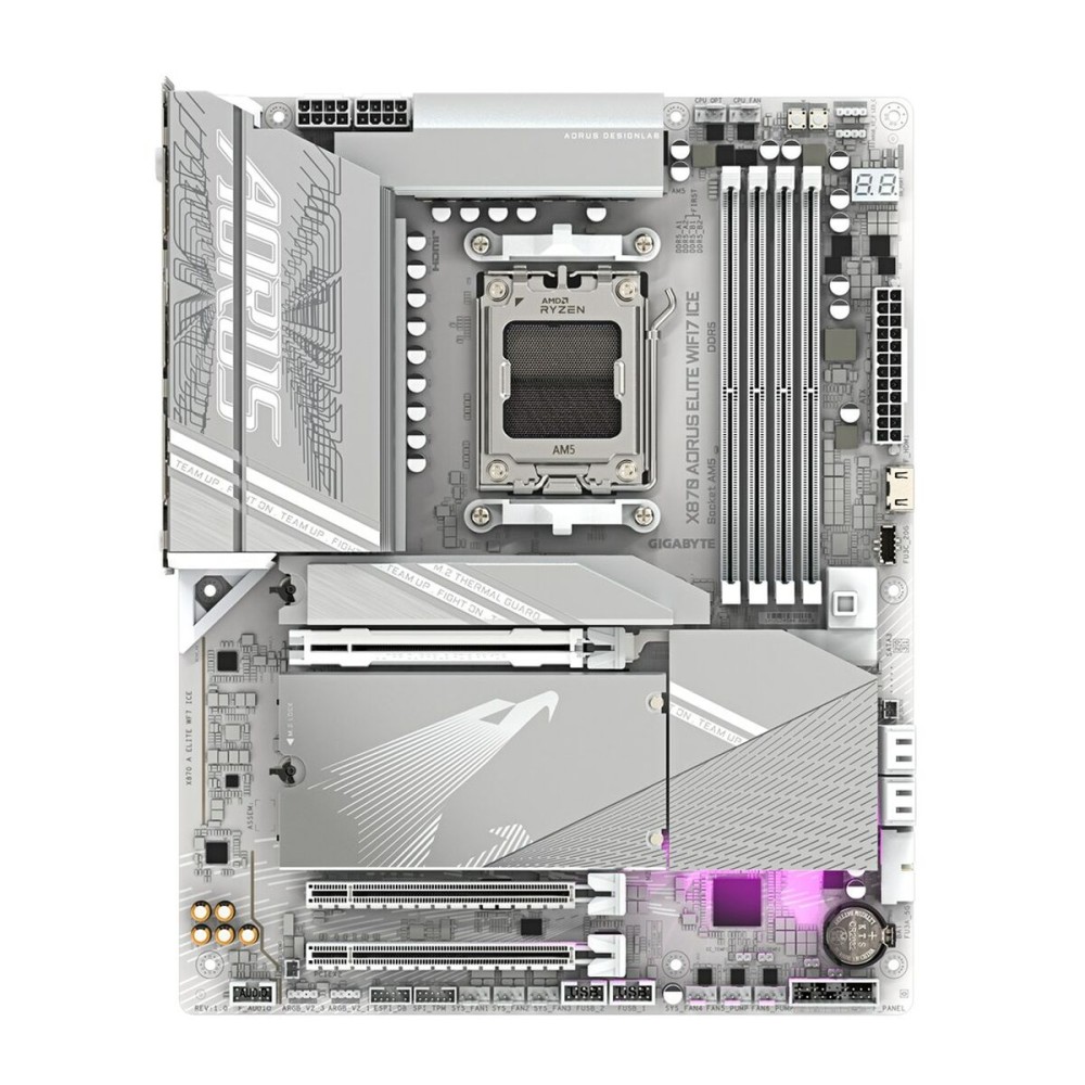 Carte Mère Gigabyte X870 AORUS ELITE WF7 ICE AMD AM5 AMD X870