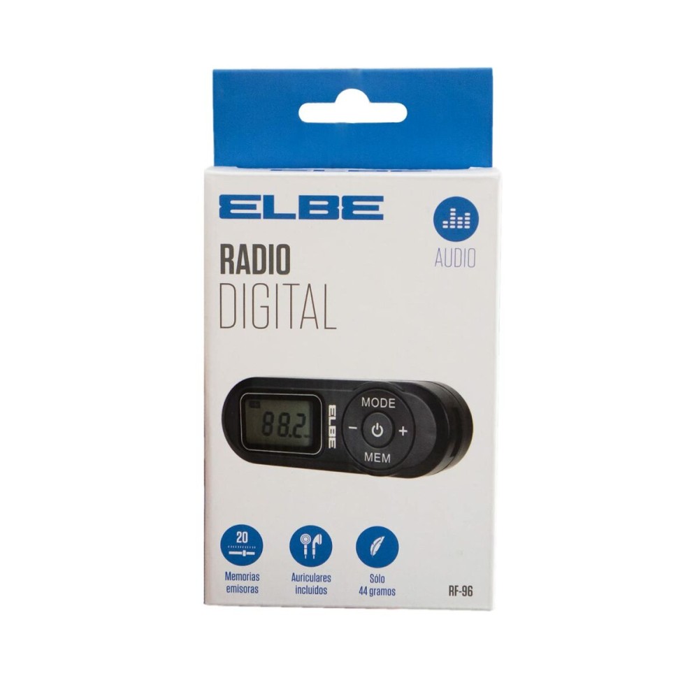 Radio numérique portable ELBE RF96 Noir FM