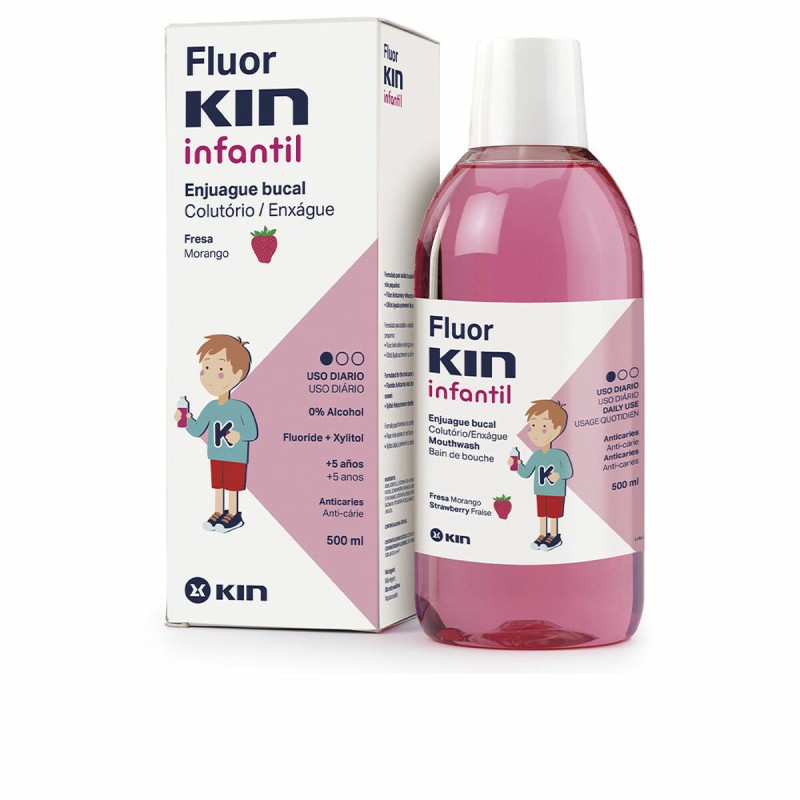 Mundspülung Kin Für Kinder Erdbeere 500 ml