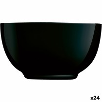 Bowl Luminarc Diwali Noir Black Glass Tempered glass 14,5 cm (24 Units)