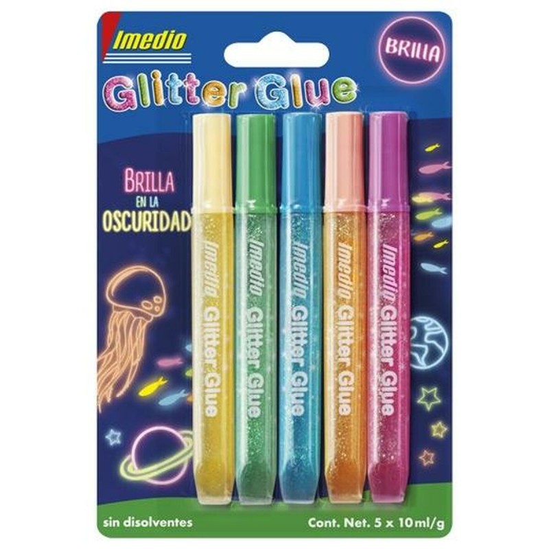 Klebstoff Imedio Glow in the Dark Bunt 10 ml