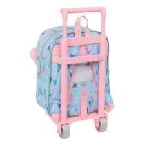 School Rucksack with Wheels Frozen Ice magic Blue 22 x 27 x 10 cm