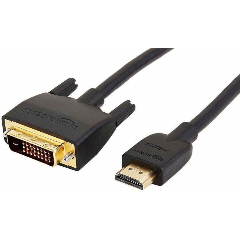 DVI-D-zu-HDMI-Adapter Amazon Basics Schwarz (Restauriert A+)