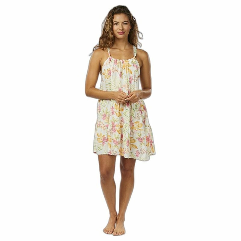 Kleid Rip Curl Sun Dance Up Weiß Tropical