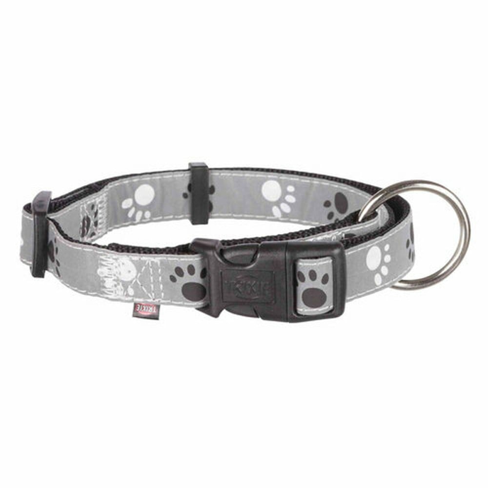 Collier pour Chien Trixie Silver Reflect Noir Gris S/M 30-45 cm