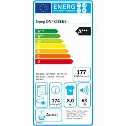 Kondensationstrockner Smeg DNP83SEES 800 W 8 kg