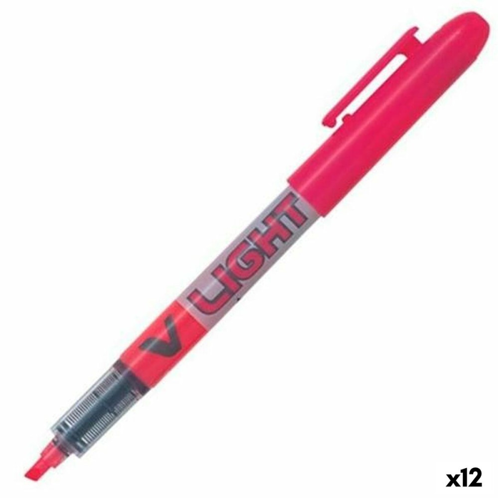 Textmarker Pilot V Light Rosa Rosa (12 Stück)