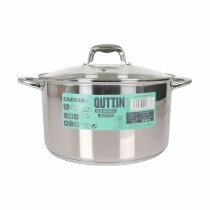 Casserole avec couvercle en verre Quttin Caesar Acier ø 30 x 17,5 cm (2 Unités)