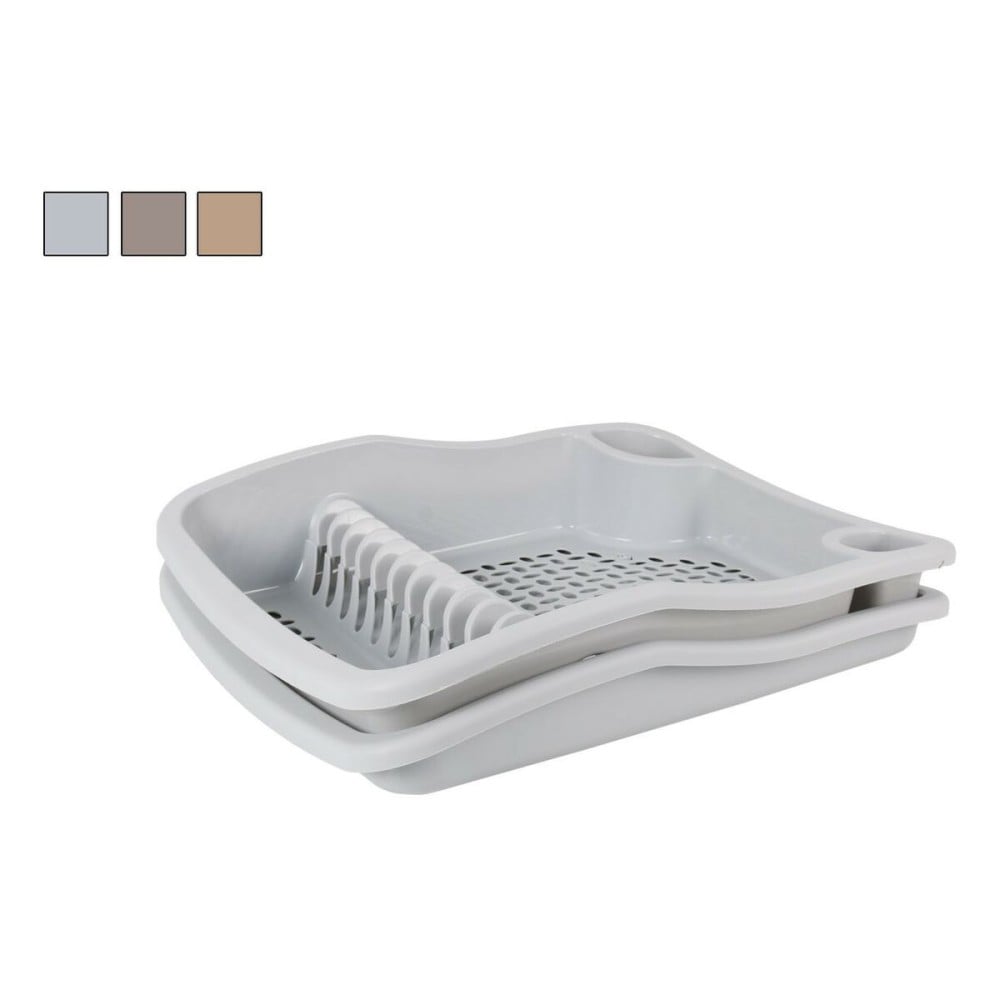 Draining Rack for Kitchen Sink Dem Bloom Plastic 48 x 40 x 11,5 cm (7 Units)