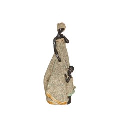 Figurine Décorative Romimex Multicouleur Résine Africaine Fille 16 x 38 x 12 cm