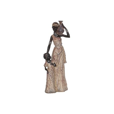 Deko-Figur Romimex Bunt Harz Afrikanerin Mädchen 14 x 35 x 9 cm