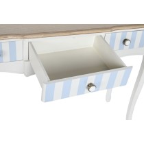 Konsole DKD Home Decor aus Keramik Weiß Himmelsblau (110 x 40 x 79 cm)