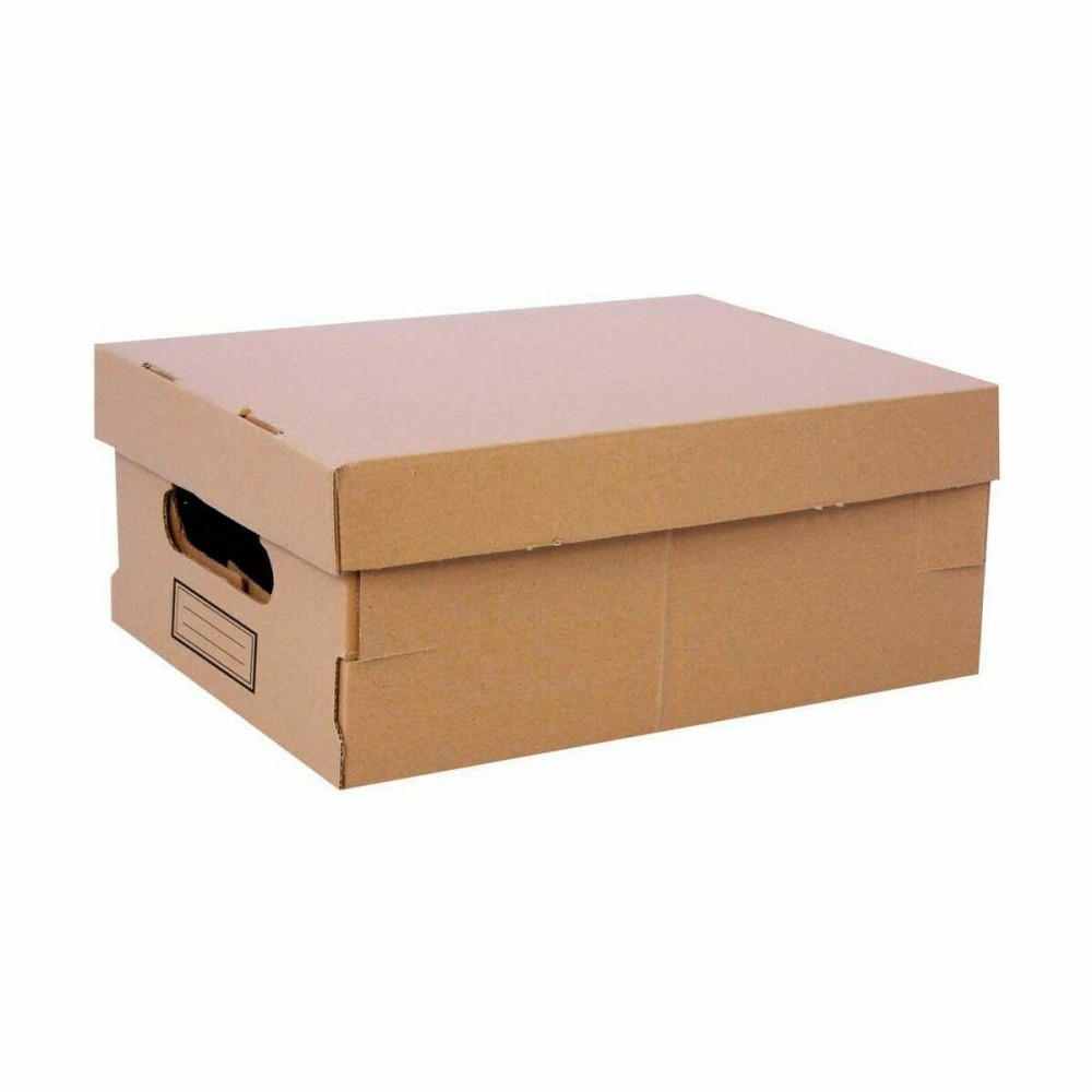 Storage Box with Lid Confortime Cardboard 36,5 x 28,5 x 16,5 cm (6 Units)