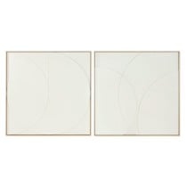 Painting Home ESPRIT White Modern Scandinavian 100 x 4 x 100 cm (2 Units)