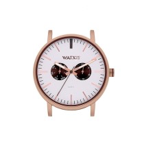 Montre Unisexe Watx & Colors WXCA2735 Gris Rose Argenté (Ø 44 mm)