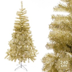 Weihnachtsbaum Gold Metall Kunststoff 240 cm