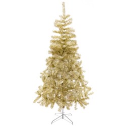 Christmas Tree Golden Metal Plastic 240 cm