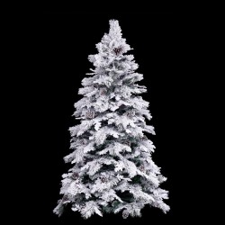 Weihnachtsbaum Weiß grün PVC Metall Polyäthylen 180 cm