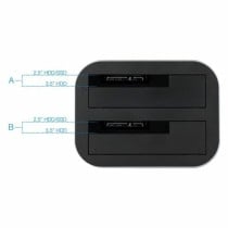 Dual Dock Station TooQ TQDS-805G 2.5"-3.5" HDD/SSD SATA USB 3.0 Grey