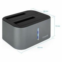 Dual Dock Station TooQ TQDS-805G 2.5"-3.5" HDD/SSD SATA USB 3.0 Grey